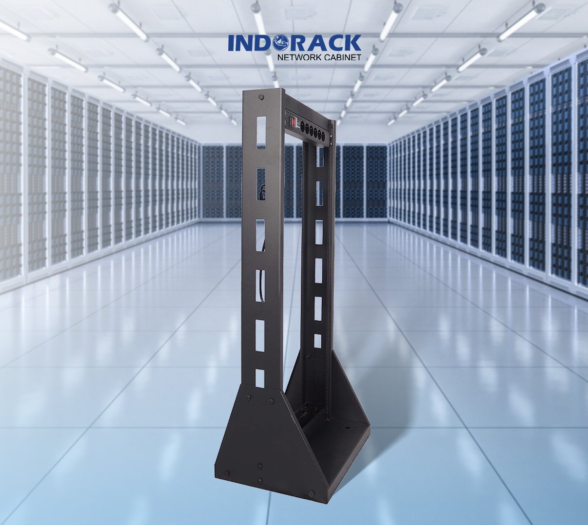 open-rack-indorack-25u-19-inch-depth-400mm-or25-gambar-1