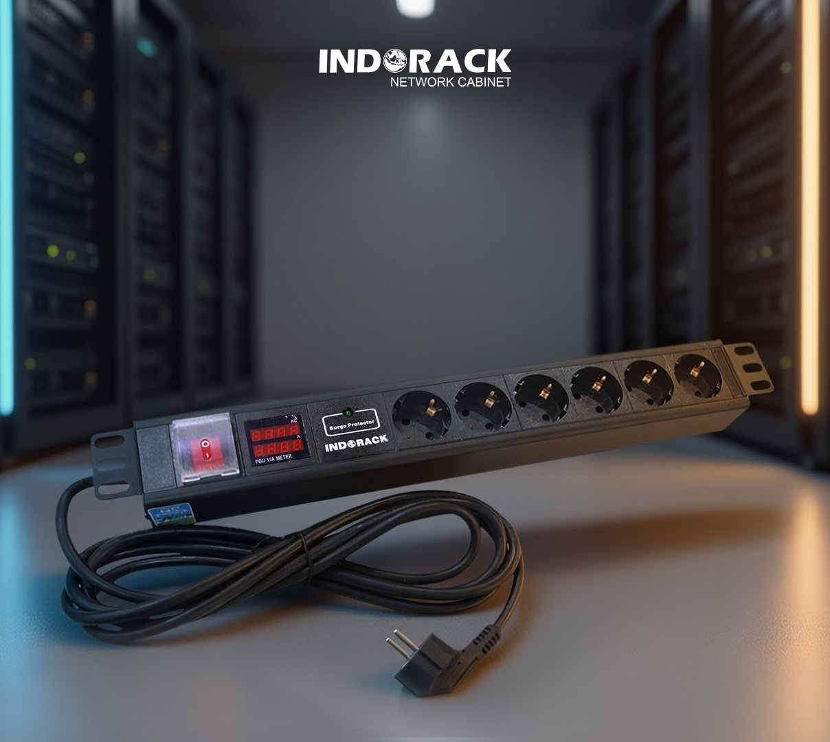 power-distribution-unit-6-outlet-germany-with-digital-displat-volt-ampere-pdu6gd-gambar-0