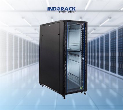 rack-server-indorack-32u-standing-close-rack-19-inch-depth-1150mm-single-glass-door-ir11532g-gambar-0