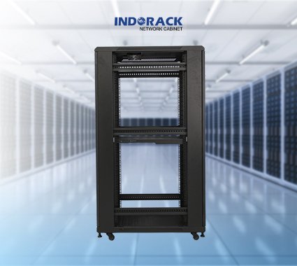 rack-server-indorack-32u-standing-close-rack-19-inch-depth-900mm-single-perforated-door-ir9032p-gambar-1