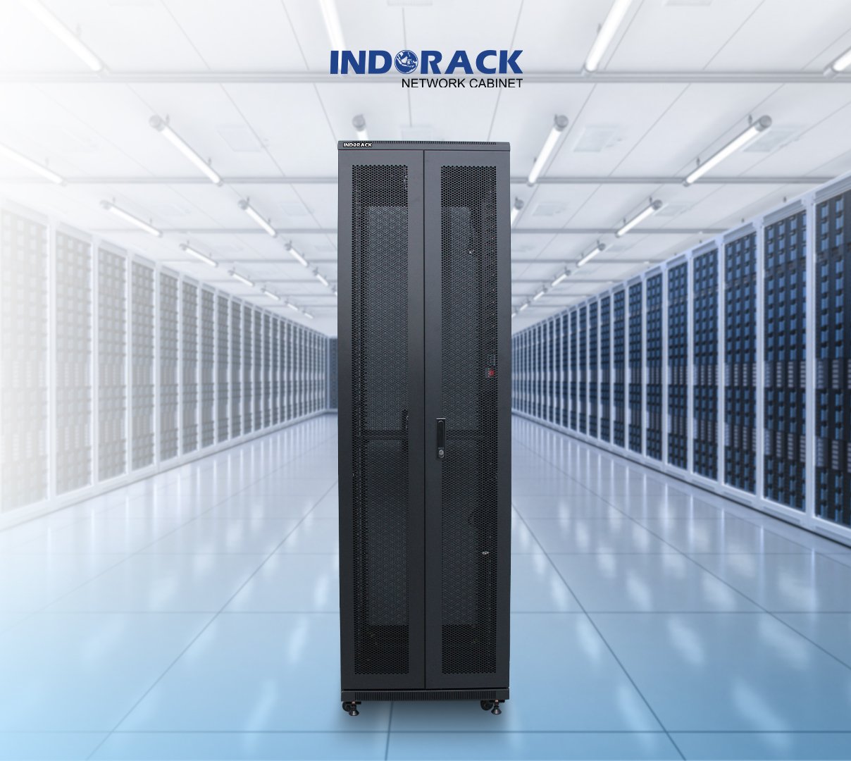 rack-server-indorack-42u-standing-close-rack-19-inch-depth-1150mm-double-perforated-door-ir11542d-gambar-0
