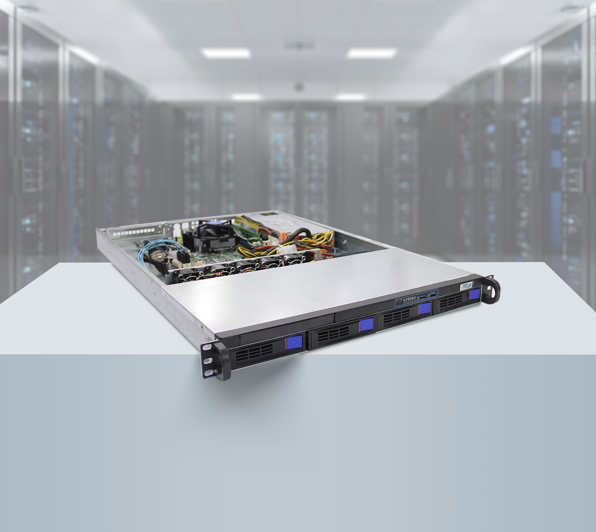 server-case-1u-4-bays-hotswap-ic1042-gambar-1