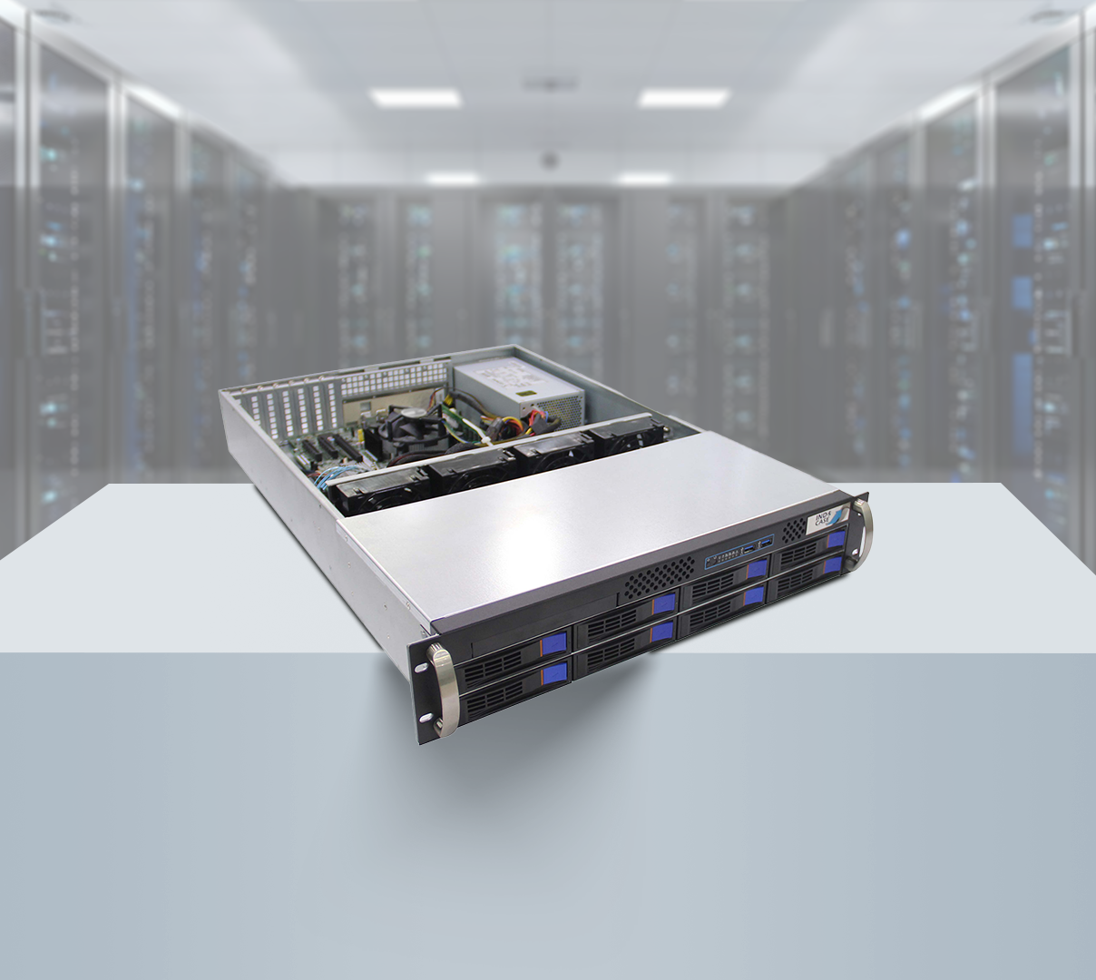 server-case-2u-8-bays-hotswap-ic2082-gambar-1