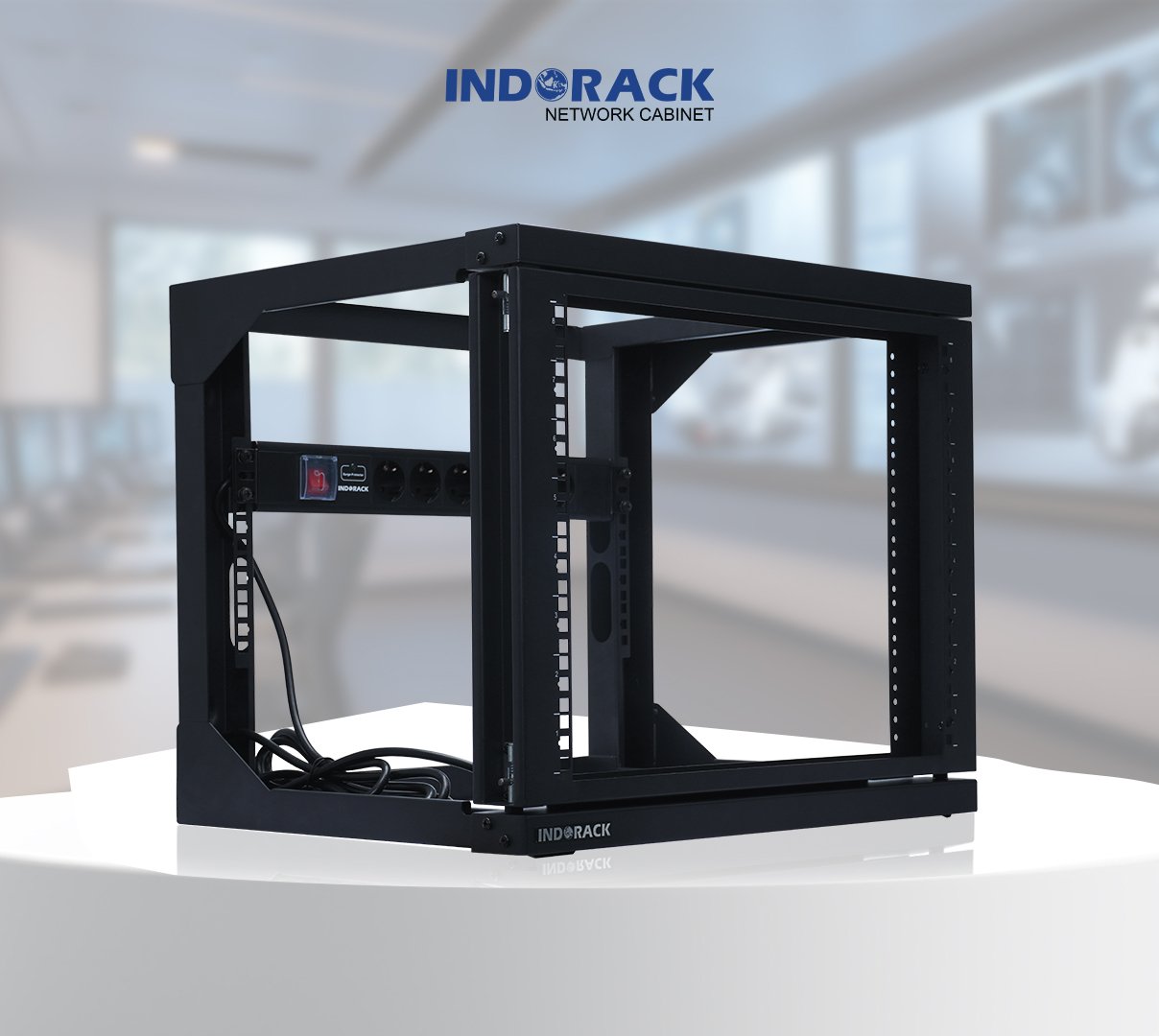 wallmount-frame-double-indorack-8u-19-inch-depth-450mm-wfd4508-gambar-0