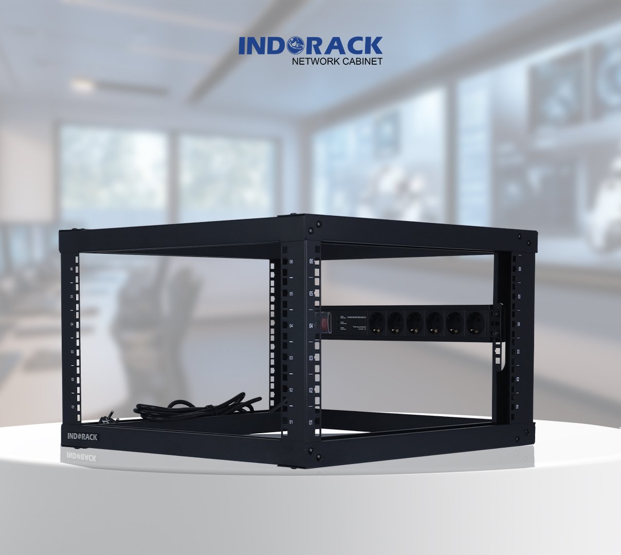 wallmount-frame-indorack-6u-19-inch-depth-550mm-wf5506-gambar-0