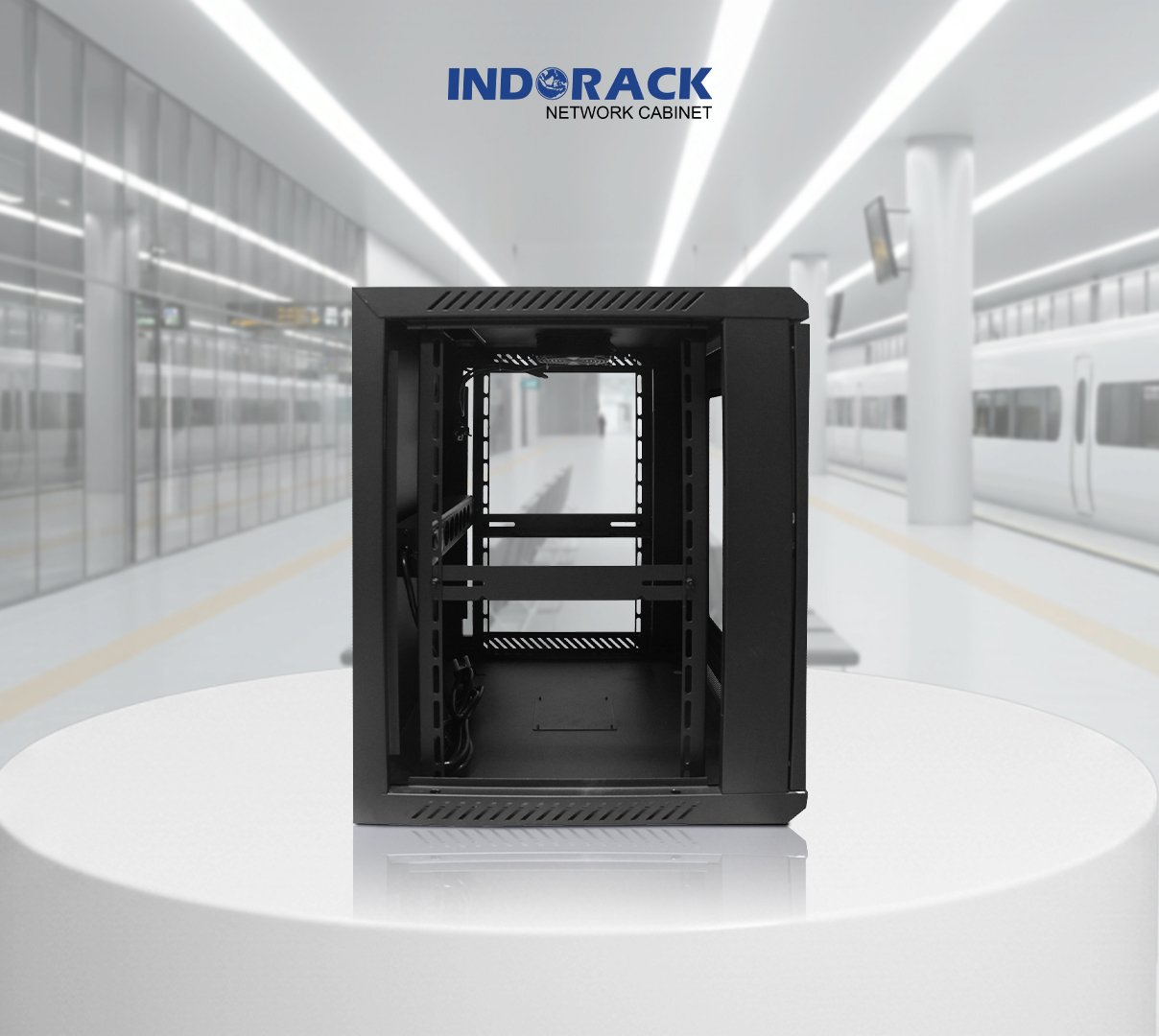 wallmount-rack-indorack-12u-19-inch-depth-500mm-single-glass-door-wr5012s-gambar-1