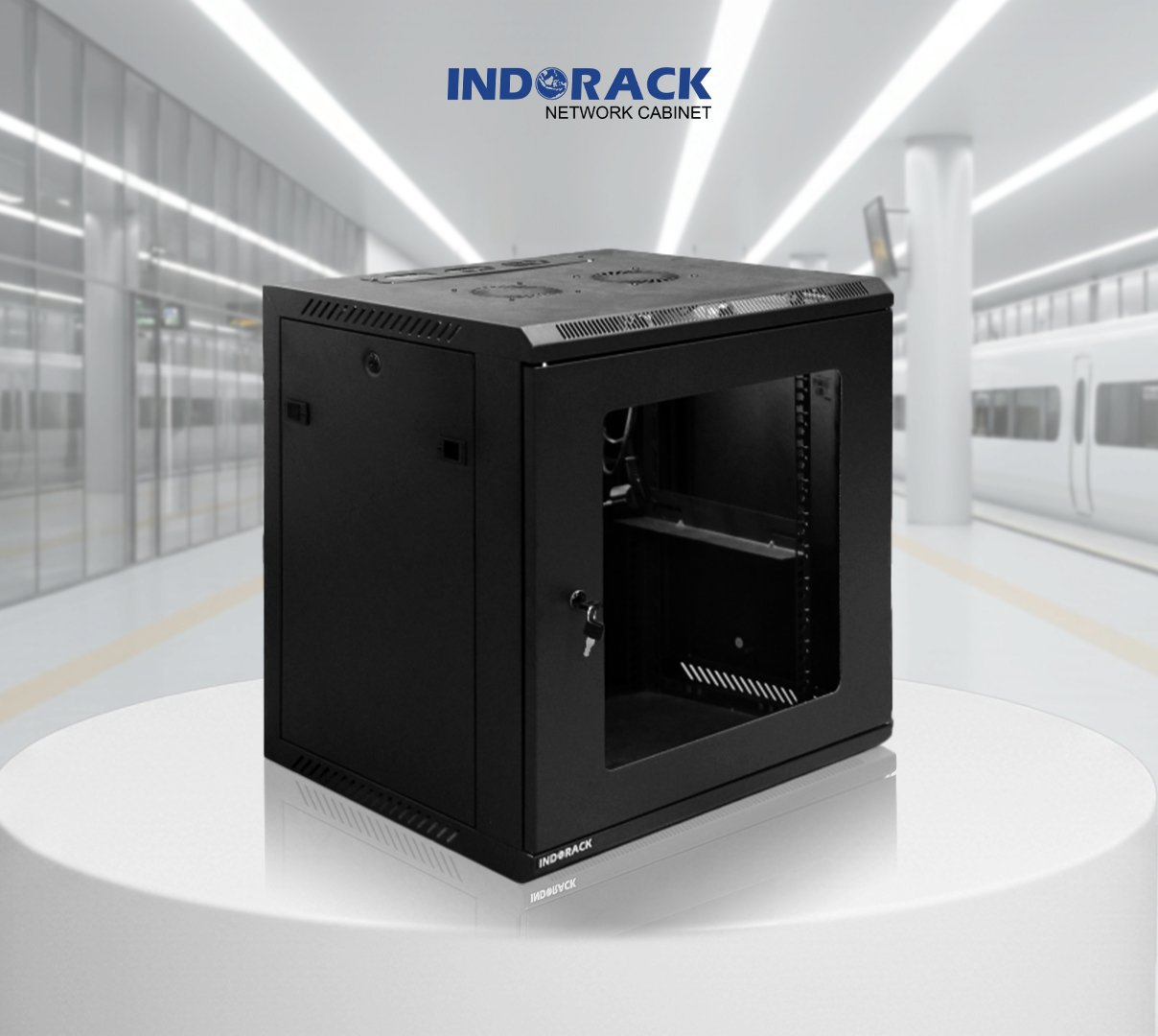 wallmount-rack-indorack-12u-19-inch-depth-500mm-single-glass-door-wr5012s-gambar-2