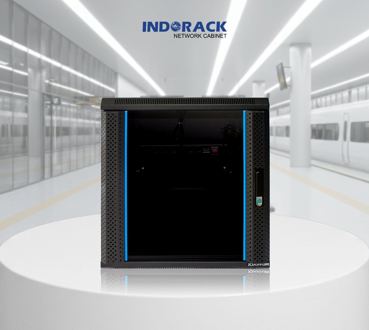 wallmount-rack-indorack-12u-19-inch-depth-700mm-single-glass-door-wir7012s-gambar-0