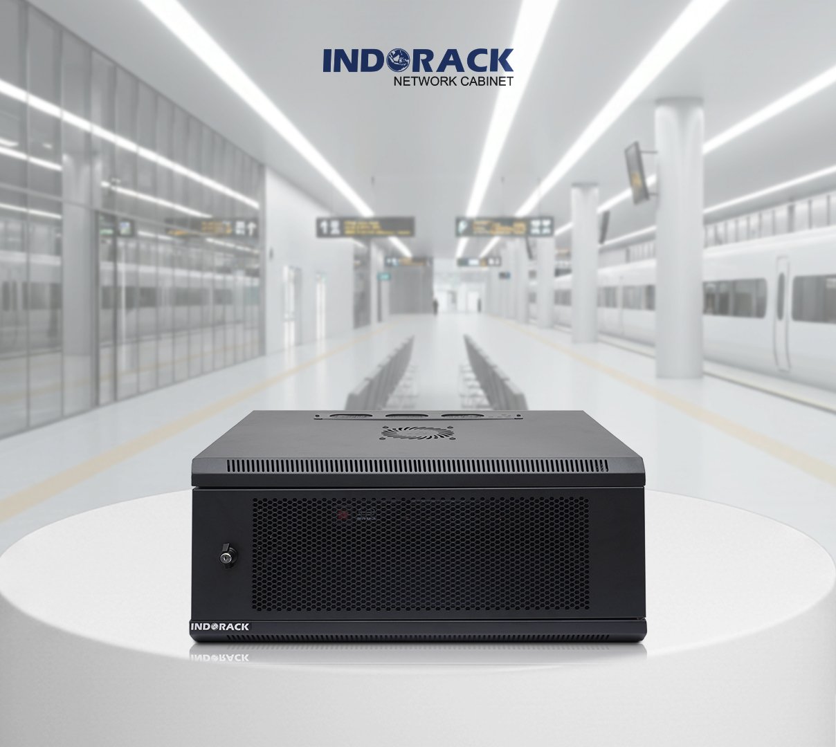 wallmount-rack-indorack-4u-19-inch-depth-450mm-single-perforated-door-wip4504s-gambar-0