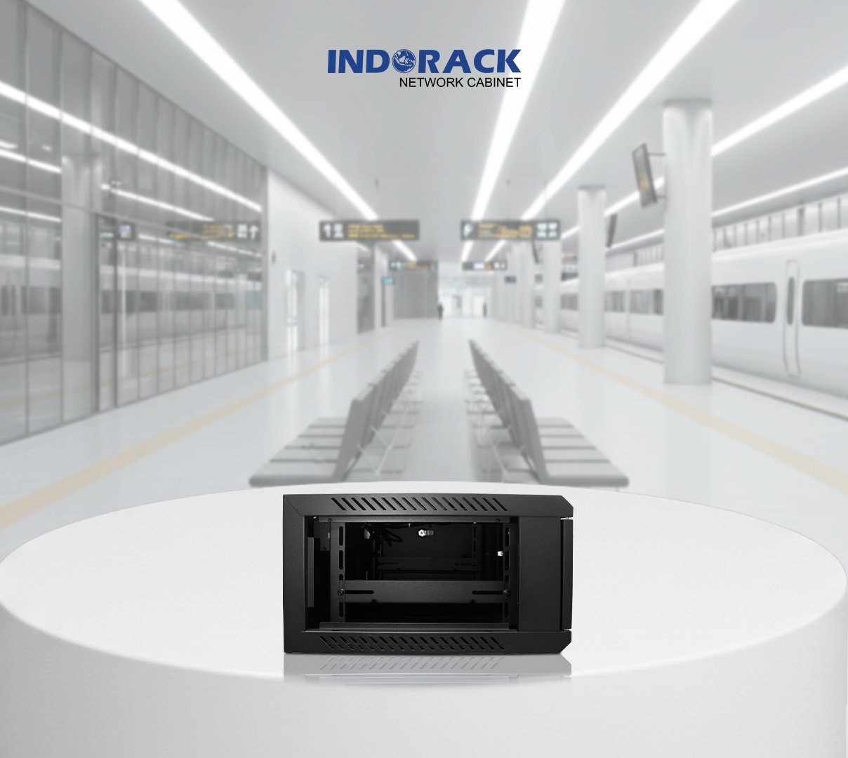 wallmount-rack-indorack-4u-19-inch-depth-500mm-single-glass-door-wr5004s-gambar-2