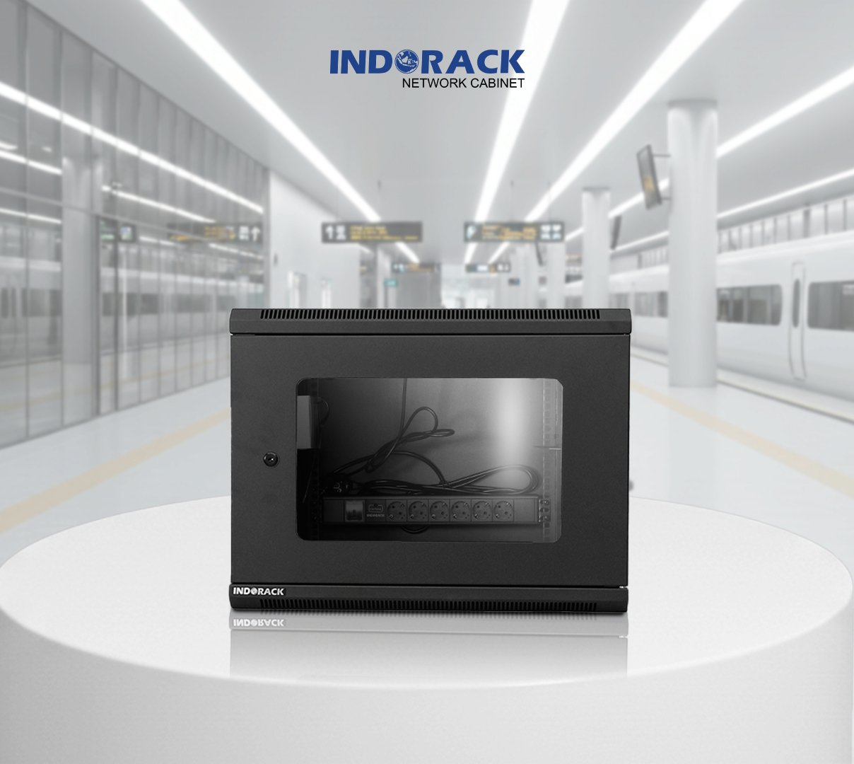 wallmount-rack-indorack-8u-19-inch-depth-500mm-single-glass-door-wr5008s-gambar-0
